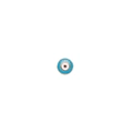 Macro detail of Turkish evil eye bead with gold bezel and blue enamel craft - 4# Classic Round Evil Eye