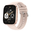 Reloj inteligente con caja de oro rosa y correa rosa con seguimiento de salud y estado físico - Oro rosa