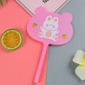 Pink cartoon rabbit fan pen with bear ears and strawberry design for cute stationery - Dessert Bear Rabbit Pink