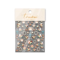 Japanese style nail art stickers featuring peach, rabbit and floral designs on white background - Peach Fairy (to2732)