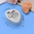 Anatomical human heart silicone mold for Halloween baking and DIY cake decorating - Human Heart Shape (1)