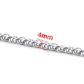 DIY stainless steel 4mm petal bone chain in silver finish for jewelry making - Wheat Spiga Chain 4mm