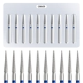 Macro view of OMA09 diamond nail drill bits set for Russian manicure cuticle removal - Blister Grinding Head Set (OMA09)