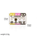 Rainbow mood pin with sliding star showing pronouns, 3.5x5.0cm enamel badge - Star Pronouns Slider (X00420-02)