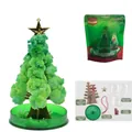 Set Fai-da-te Albero di Natale Magico con Cristalli Verdi e Stella d'Oro Decorativa - Grande / Verde