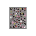 Japanse stijl DP-087 Alice nagelstickers met goudfolie konijn en kroon ontwerpen - Platte Stijl (DP-087)