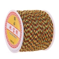 Colorful 72 gauge nylon thread roll for handmade jewelry and DIY weaving projects - Multicolor