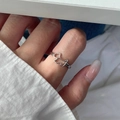 Elegant 925 sterling silver ring featuring a hollow Scottish Terrier dog design on finger - Hollow Puppy Shape Style(JZ0228)