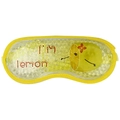 Yellow lemon cooling gel eye mask with I'm lemon text for cold and hot therapy - Lemon Yellow Ice Bead