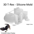 3D T-Rex baby silicone mold for resin DIY with product dimensions 7.7x6.4x2.4cm - T-Rex