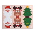 Cute Christmas lollypop decorative cards featuring Santa, Reindeer and Tree designs - Santa Claus/Reindeer/Christmas Tree Mix / 17.5*23cm With Gold Strings (10 Pcs/Pack)