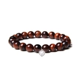 Rotes Tigerauge mit Herz