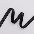 Black velvet ribbon with gold metallic glitter for DIY crafts and gift wrapping - 1cm*200 Yards / Black With Gold Glitter