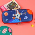 3D astronaut space theme large capacity blue EVA hard shell pencil case for students - Space Walk