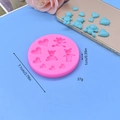 Stampo in silicone rosa con orsetti e cuori per decorazione torte e misure in centimetri - Stile orsetto e cuore (2)