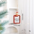 Christmas reindeer hanging ornament with Let's Be JOLLY text for tree decoration - Reindeer Letter Sign