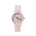 Minimalistische rosa Quarzuhr für Damen mit Silikonarmband und rundem analogem Zifferblatt - Rosa