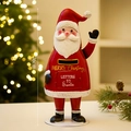 36 cm Weihnachtsmann Metallbriefkasten Figur für festliche Weihnachtsdekoration - Weihnachtsmann