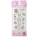 Colorful floral and heart crystal deco stickers for DIY crafts and phone decoration - Heart Windmill Rhinestones