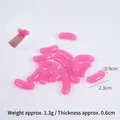 Pink translucent mini resin gummy candy pendant for DIY jewelry crafts 2.3cm - 2.3cm Large Light Pink Jelly Bean