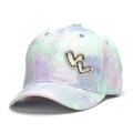Casquette enfant tie-dye violet et menthe avec cœurs scintillants en strass - 54 / Vert Menthe et Mauve (C)