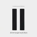 53cm straight style black wool knit leg warmers for women providing winter warmth - Knitted Style (DWZ07) / 53cm / Black (Long Straight)