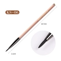 KS-06 nail drawing brush with champagne gold handle and sparkling rhinestone details - Universal Brush (KS06)