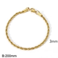 3mm Gold 20cm