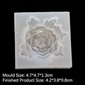 Moule en silicone fleur pour accessoires de coiffure vintage et bijoux en résine - Style 5 (4.7x1.3cm)