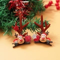 Christmas reindeer hair clips with felt antlers and festive star charms for women - Christmas Clip Style 19