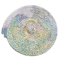 Glittering holographic silver PVC spiral hanging decoration for birthday party decor - Laser Double Spiral-Silver (6pcs/pack)