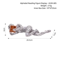 Modern abstract newspaper print reading figurine sculpture for wine cabinet decor - Letter Reading Ornament HC2208