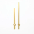 Set lancette per orologio al quarzo minimalista in oro spazzolato con ore e minuti - Oro
