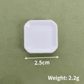 Mini vassoio quadrato bianco 2,5cm per casa delle bambole fai da te e miniature - N. 23 (2.5cm) / Bianco
