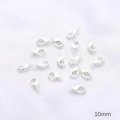 Bulk 10mm silver lobster clasp jewelry findings for DIY bracelets and necklaces - Small Lobster Clasp (10mm) / Silver