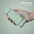 Mini portable Nile Green sun umbrella with ultra-light folding design for easy handheld use - Mint Green (Cloth Cover)