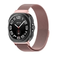 Correa milanesa oro rosa con funda protectora negra para Samsung Watch Ultra - Universal para Watch Ultra/ Ultra2 / Rosa