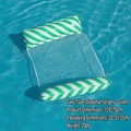 Green and White Diagonal Stripes