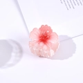 Close-up of a 4.5cm pink gradient flower hair claw clip on a clean white background - Watermelon Red
