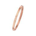 Elegante bracciale in acciaio inossidabile oro rosa con motivi geometrici da donna - Oro rosa
