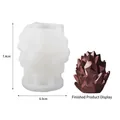 Molde de silicona huevo de dragón para velas DIY, 7,4 cm de alto y producto terminado - Huevo de Dragón de Cristal