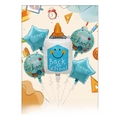 Back to school foil balloon set, 5 pieces including star and glue bottle shapes for party decor - Correction Fluid Theme / Five-Piece Set