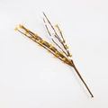 Detail of faux Easter berry branches with white and yellow berries for home decor - 30cm Stem / Amber White