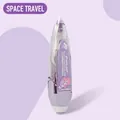 Purple pen-style correction tape with cartoon design, 5mm x 6m PET film core - Cartoon Purple