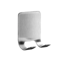 Support mural en U en acier inoxydable brossé pour rasoir et fiches, finition argent - Acier inoxydable argenté