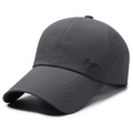 Dunkelgraue schnelltrocknende Baseballkappe mit Dapro-Stickerei und Laser-Lüftungslöchern - Verstellbar / Dunkelgrau