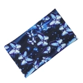 Elastic wide headband featuring a vibrant blue butterfly print on a starry background - 6# Aurora Blue Butterfly