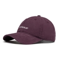 Gorra de béisbol vintage de algodón lavado violeta oscuro con bordado Covenrat blanco - 55-60cm / Estilo Bordado COVENRAT / Morado