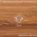 Miniature clear plastic coffee cup model for dollhouse kitchen with handle 1.3cm wide - No.19 Mini Cup