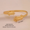 Poliertes goldenes Oktopus-Armband aus Edelstahl mit einem Gewicht von 18g - 3# Tintenfisch